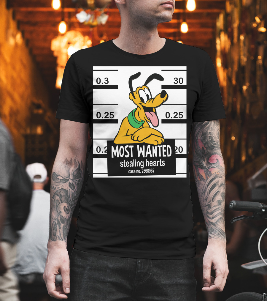 Most Wanted Pluto Stealing Hearts Case No. 2568967 T-Shirt