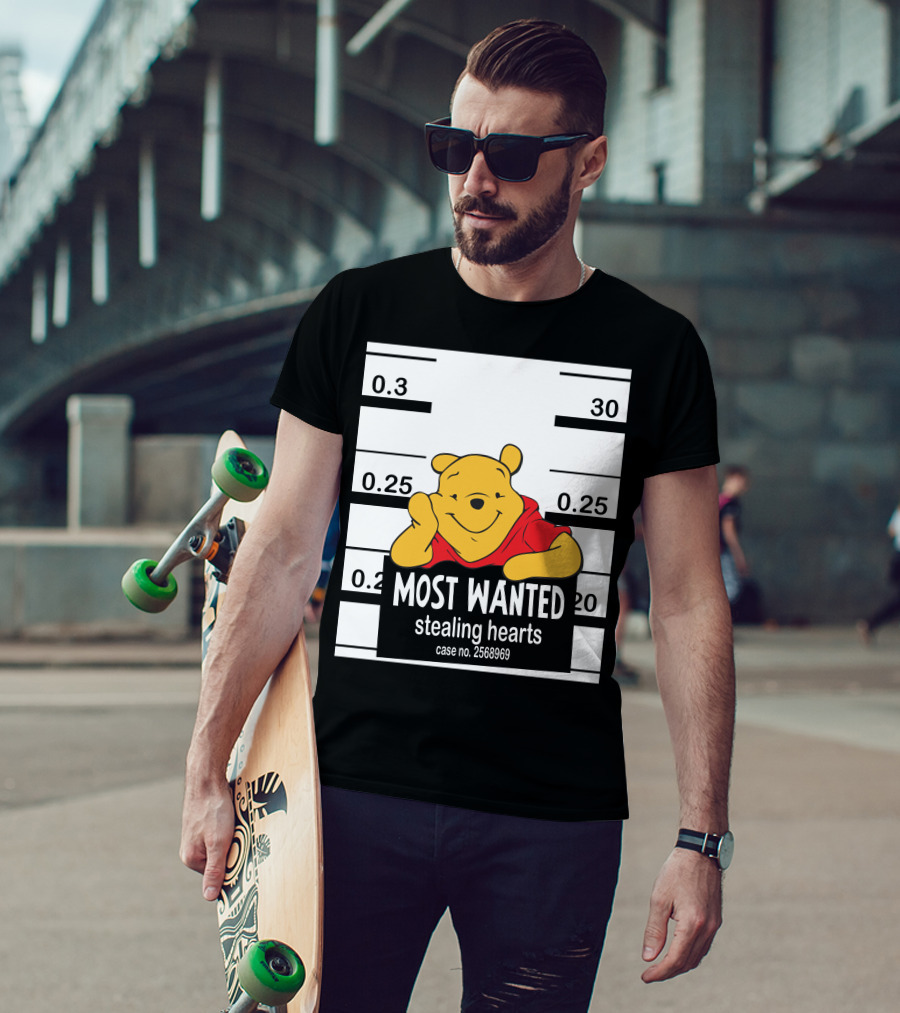 Most Wanted Stealing Hearts Pooh Case No. 2568969 T-Shirt