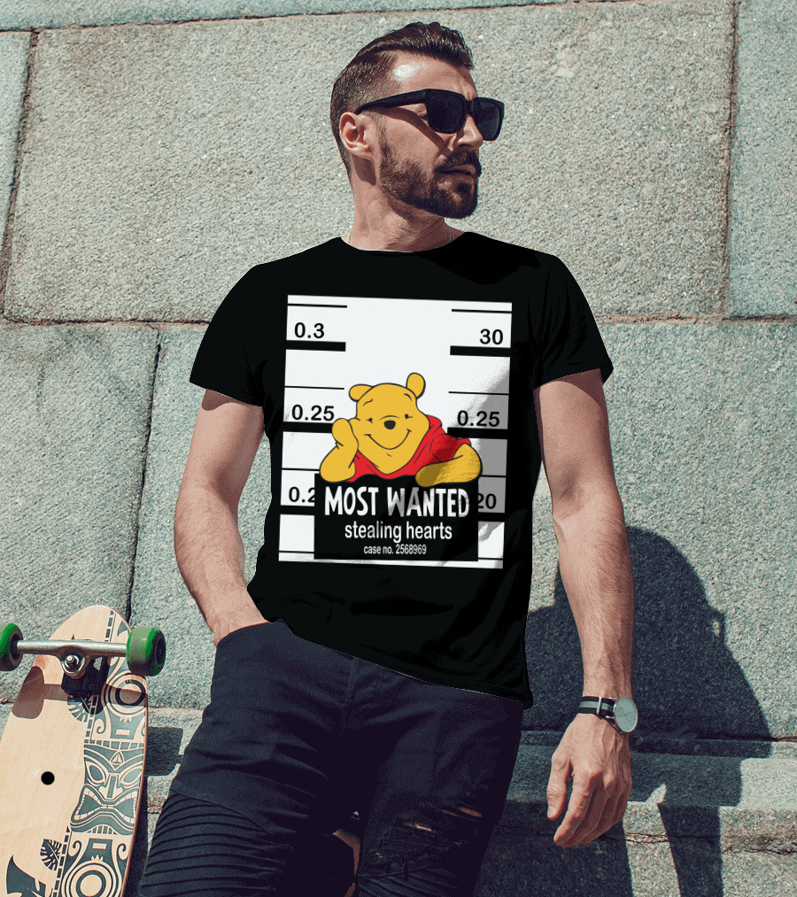 Most Wanted Stealing Hearts Pooh Case No. 2568969 T-Shirt