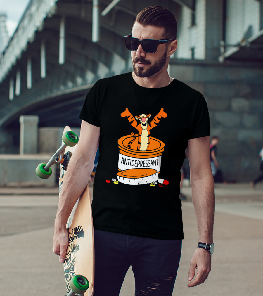 Tigger Antidepressant Pill Bottle T-Shirt