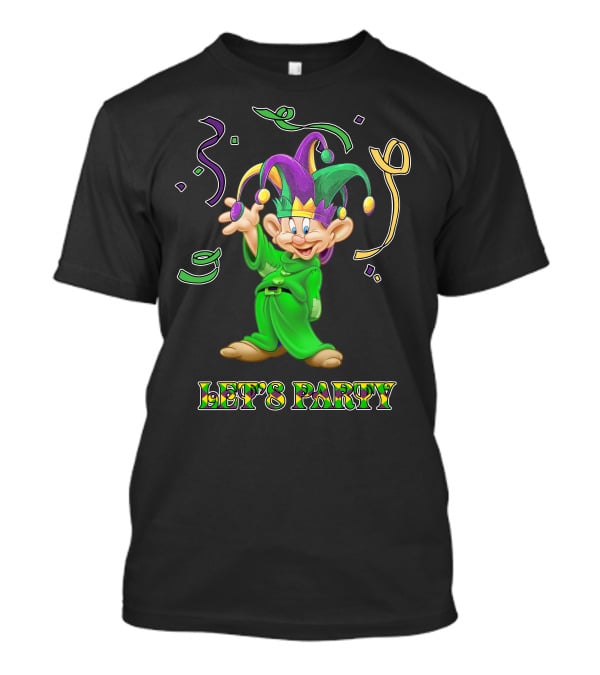Dopey Let's Party Jester Outfit Celebration T-Shirt
