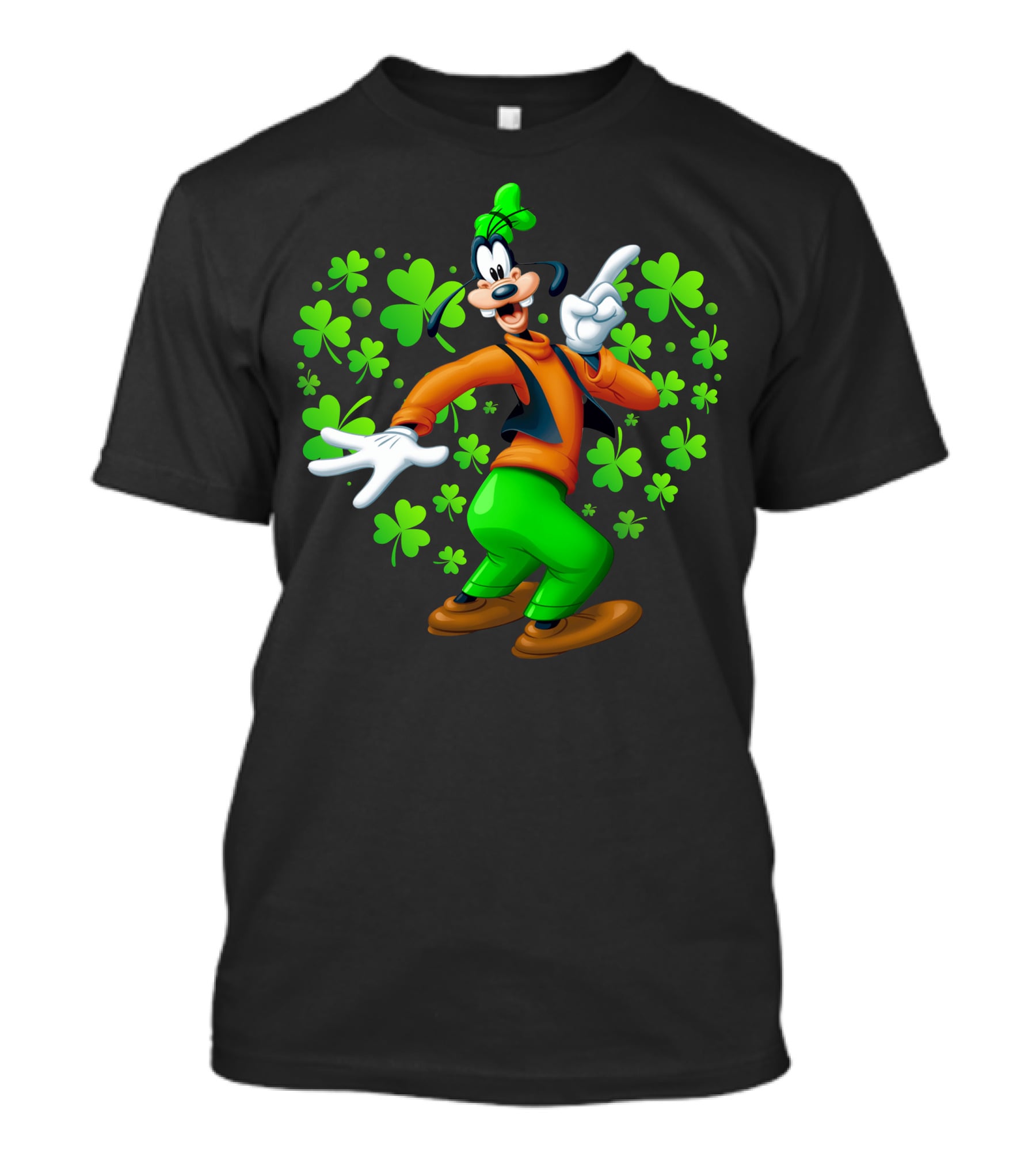 Goofy St. Patrick's Day Shamrock Celebration T-Shirt
