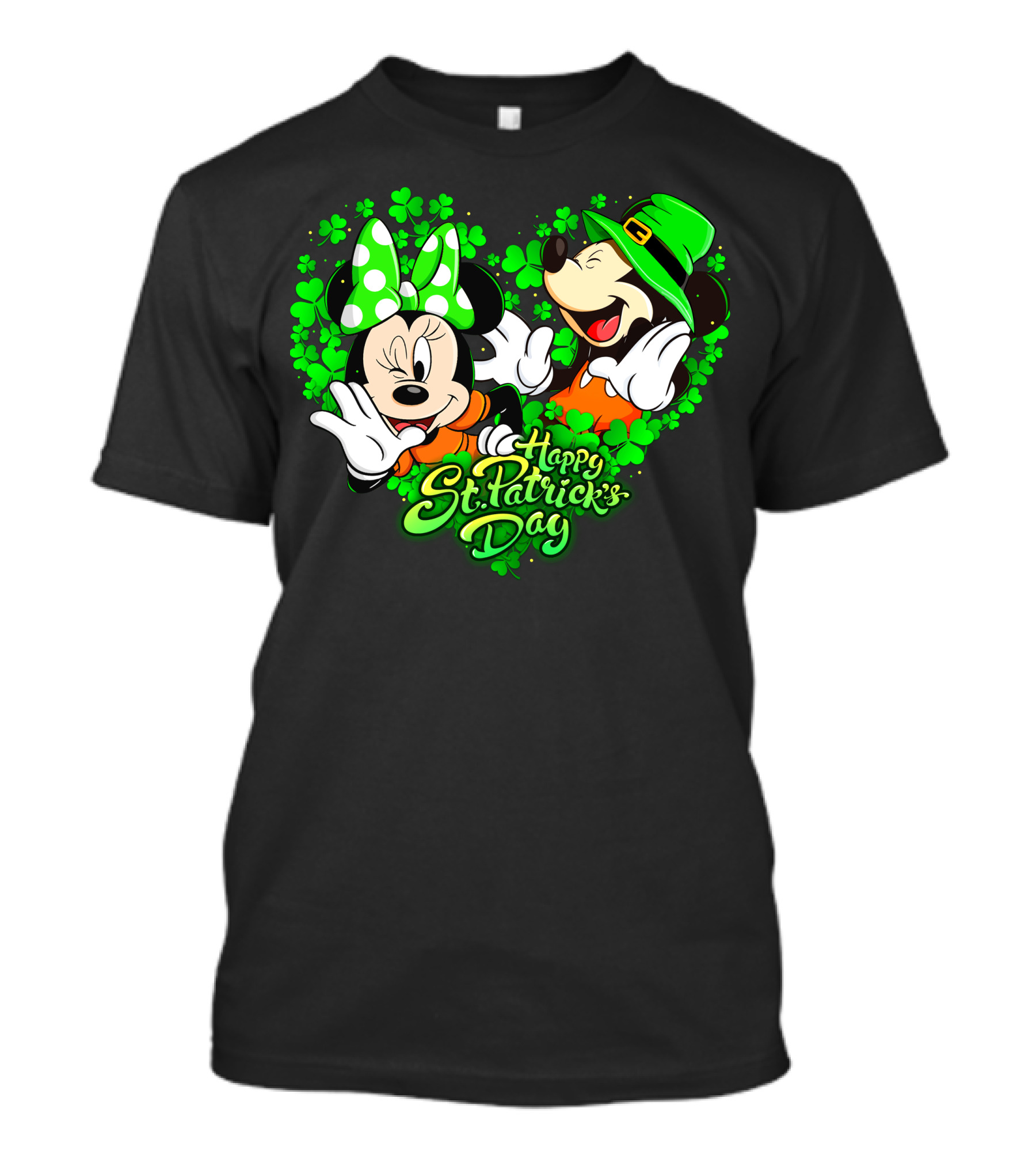 Happy St. Patrick's Day Mickey Minnie T-Shirt