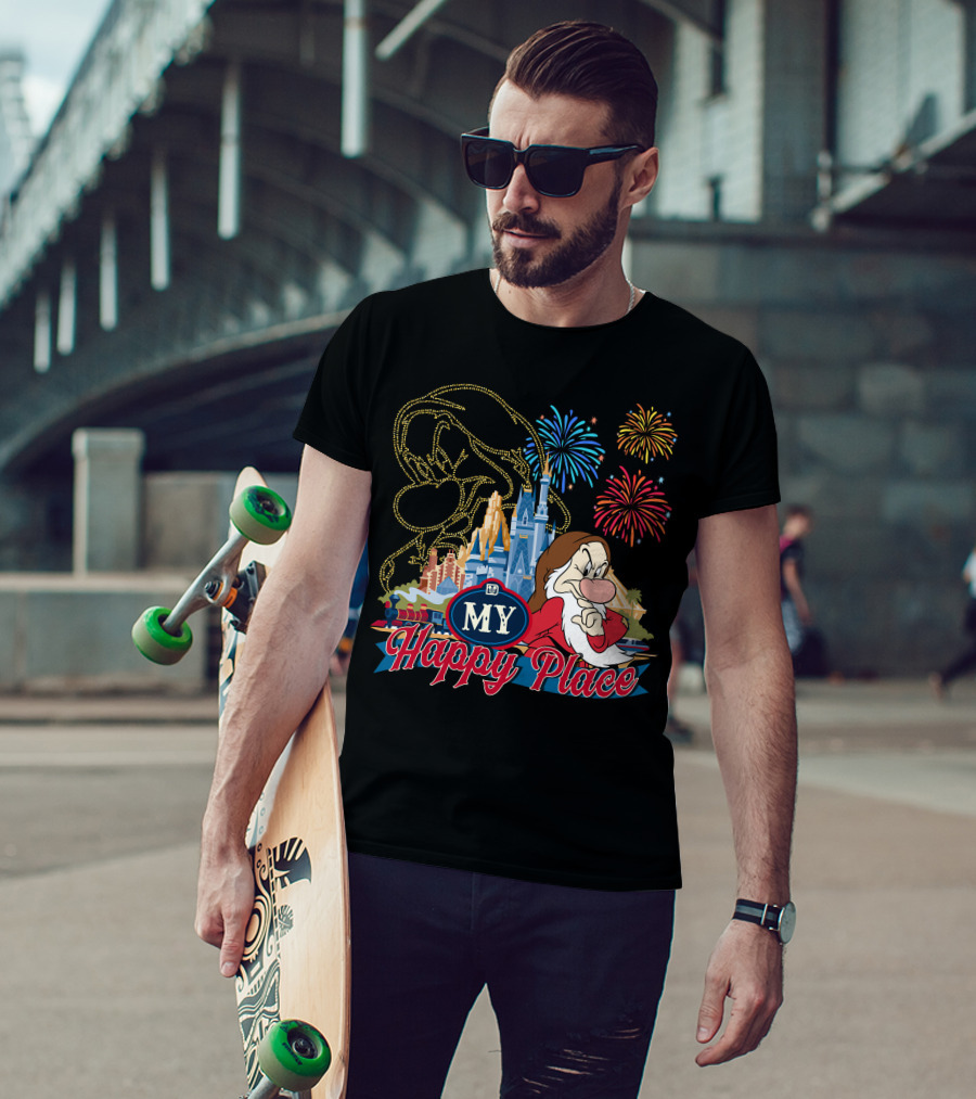 My Happy Place Grumpy Fireworks Castle T-Shirt