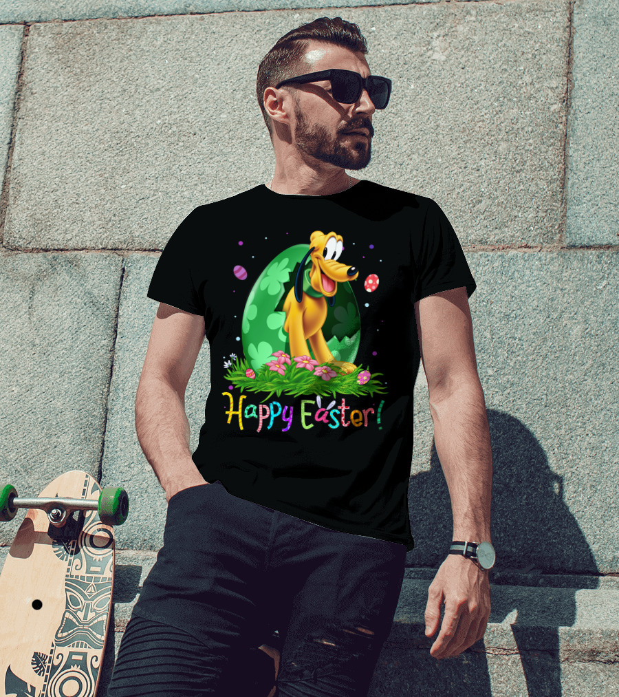 Happy Easter Pluto Disney Easter Egg Hunt T-Shirt