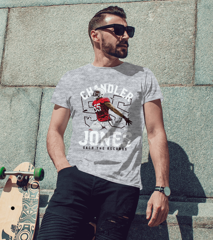 Chandler Jones 55 NFLPA Sack The Records T-Shirt