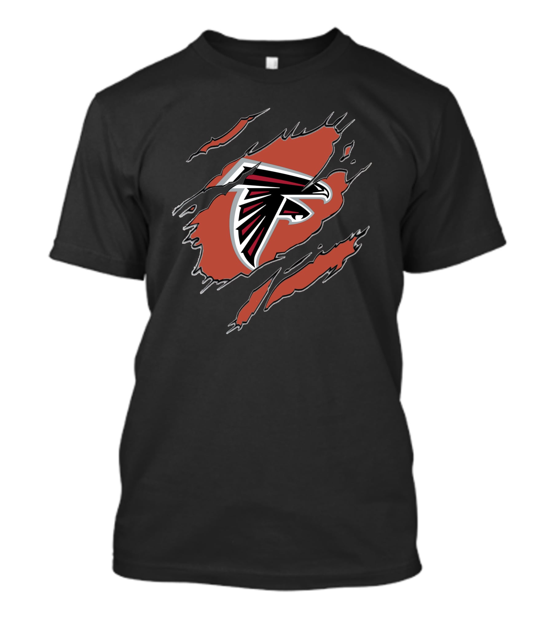 Atlanta Falcons Logo Ripped T-Shirt