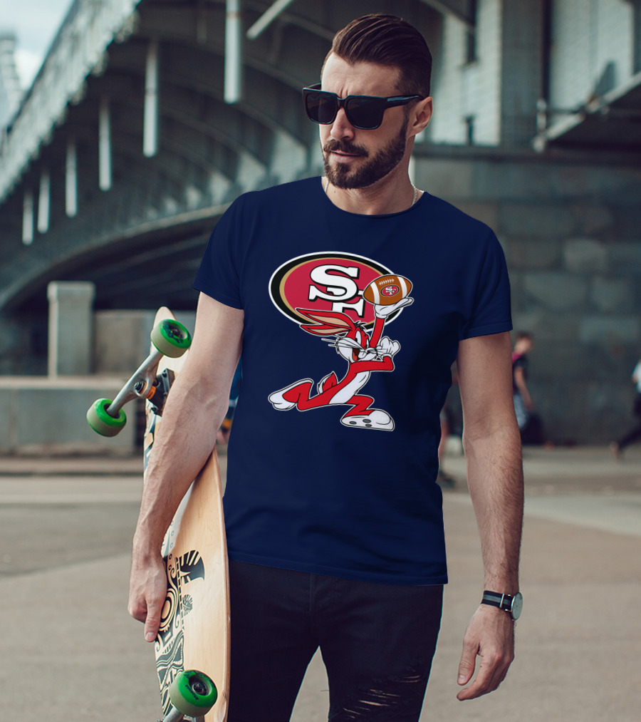 San Francisco 49ers Bugs Bunny Football T-Shirt