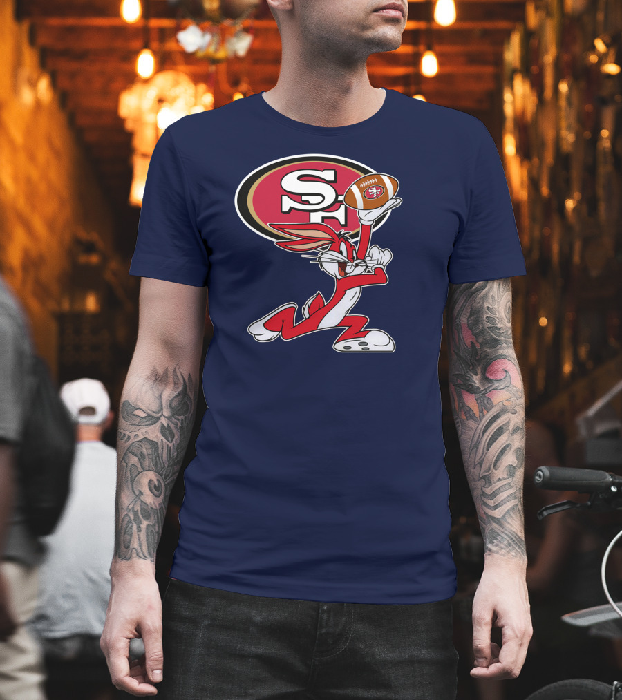 San Francisco 49ers Bugs Bunny Football T-Shirt