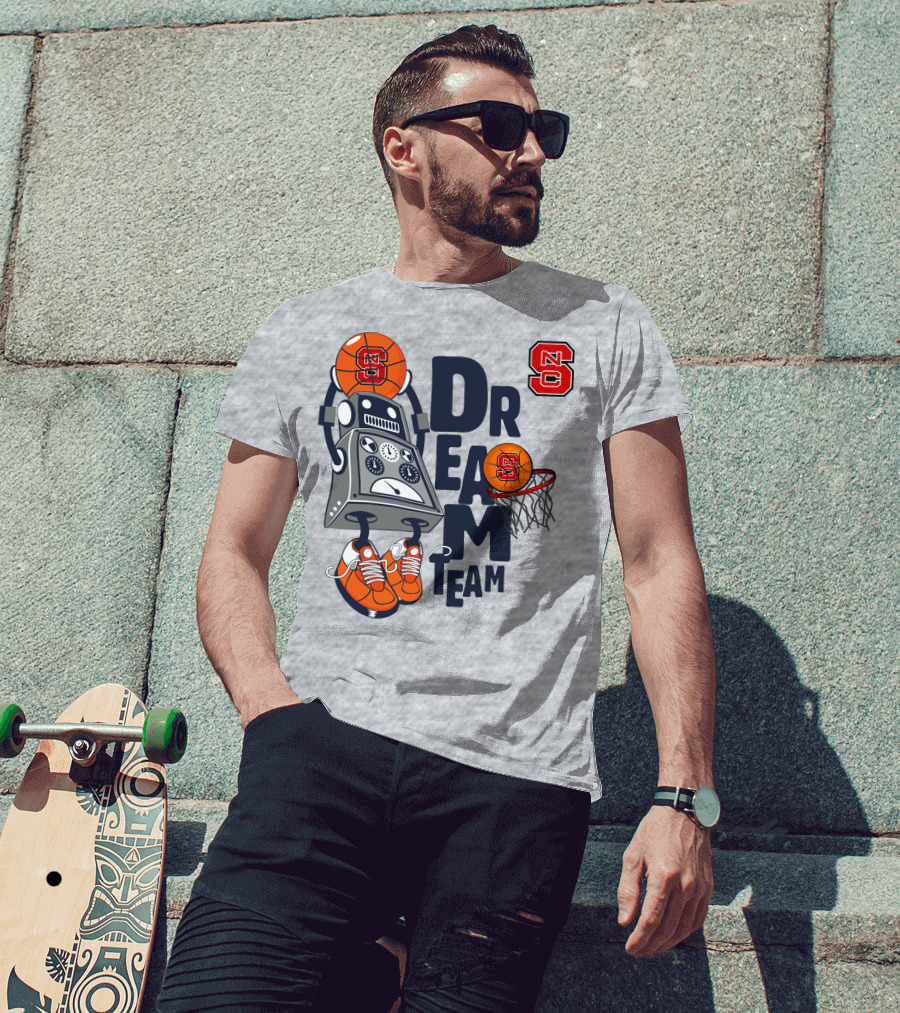 Nc State Basketball Robot Dream Team T-Shirt