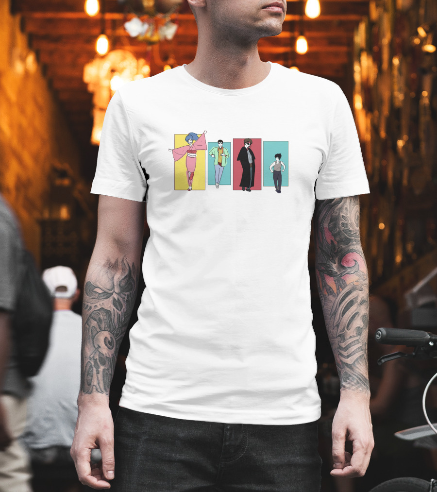 Yu Yu Hakusho Characters Colorful Panels T-Shirt