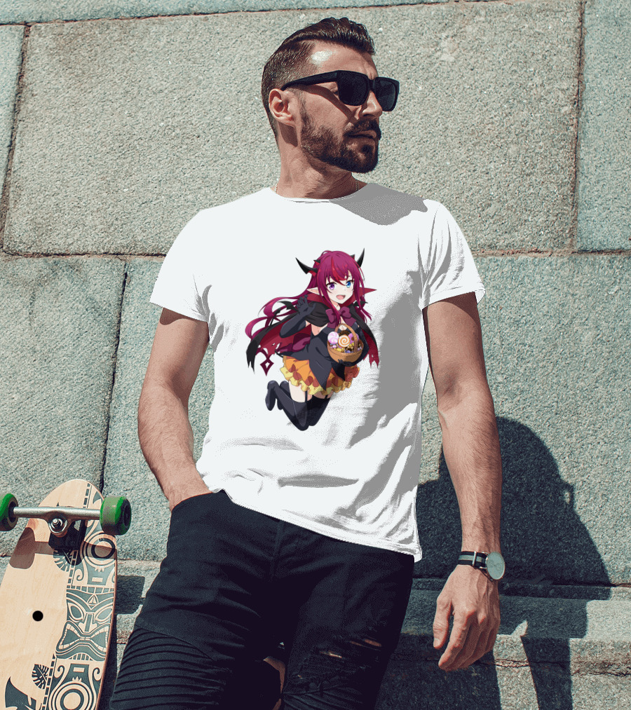 Irys Anime Halloween Devil With Candy Basket T-Shirt