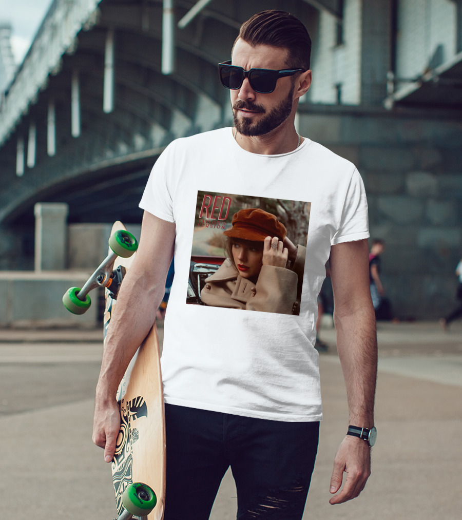 RED Taylor's Version Album Cover The Swift Society T-Shirt