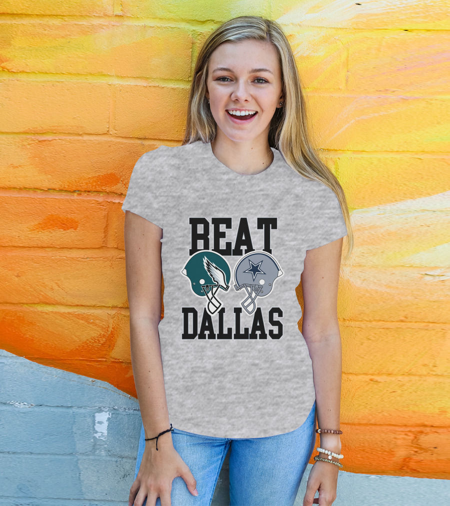 Nick Sirianni Beat Dallas Eagles Helmet Showdown T-Shirt