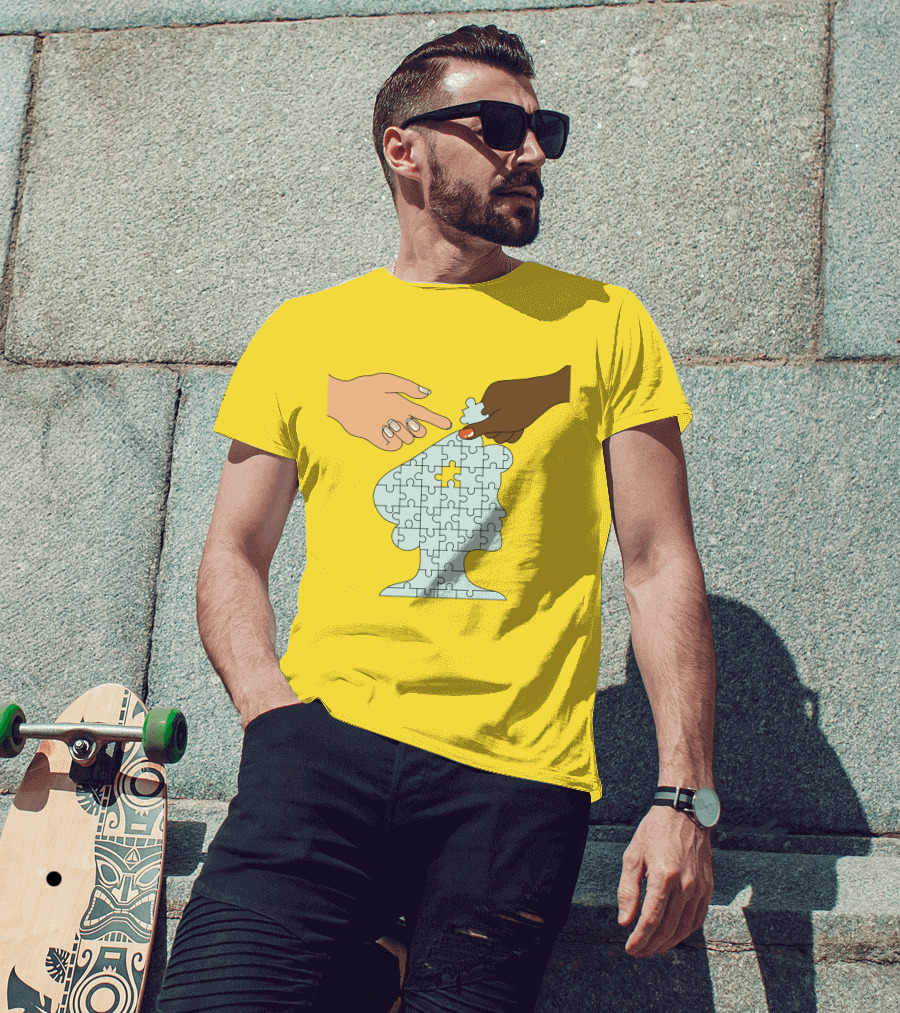 The Philanthropy Boys Club In Her Words Puzzle Head Collaboration T-Shirt