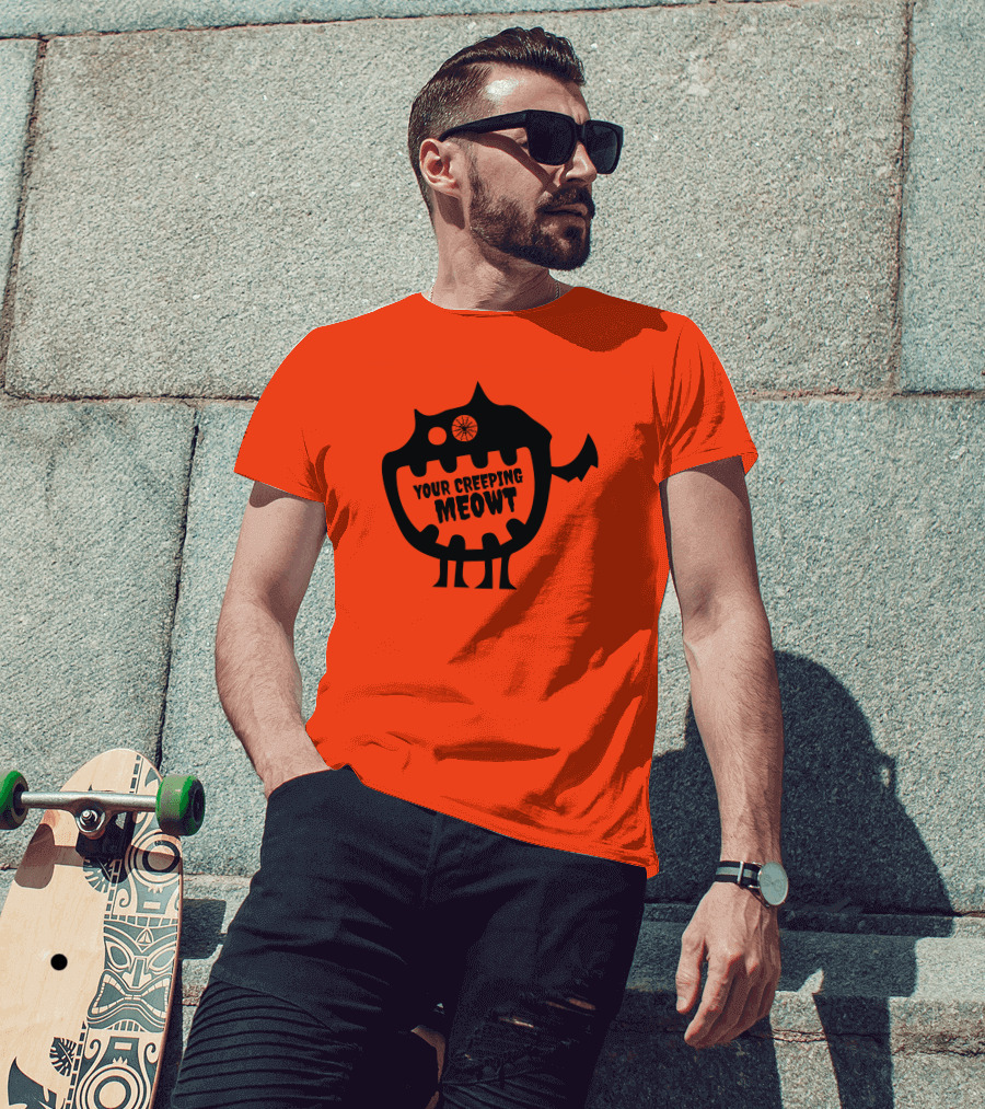 Funcky Designs Your Creeping Meowt Cat T-Shirt