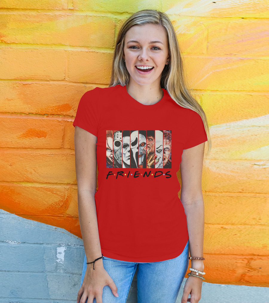 Uncle Rjs Spanish Oreo Friends Horror Icons Ensemble T-Shirt