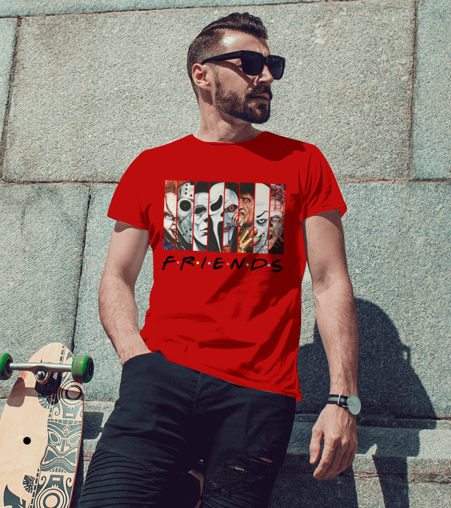 Uncle Rjs Spanish Oreo Friends Horror Icons Ensemble T-Shirt