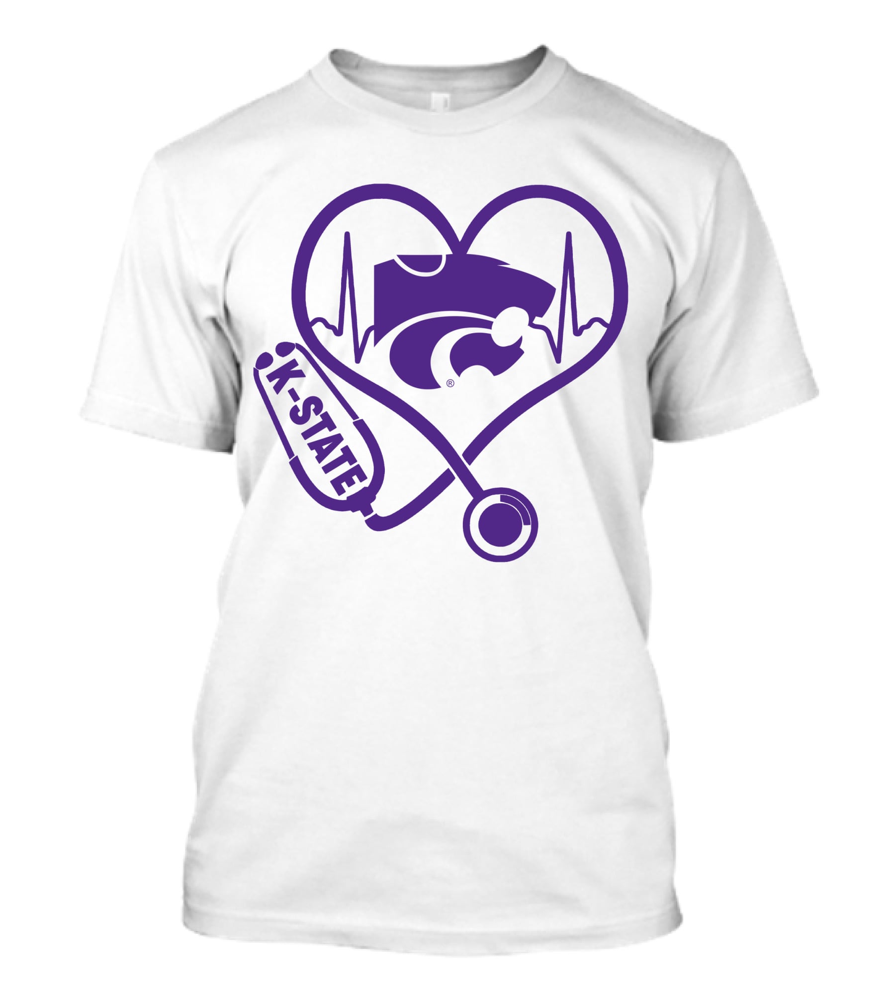 K-State Nurse Heartbeat Wildcats T-Shirt