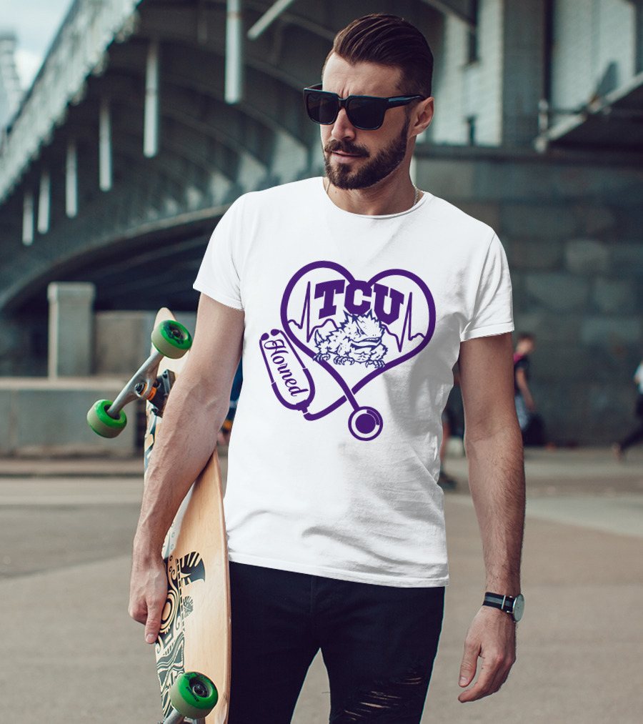 TCU Horned Frogs Nurse Heartbeat Love T-Shirt