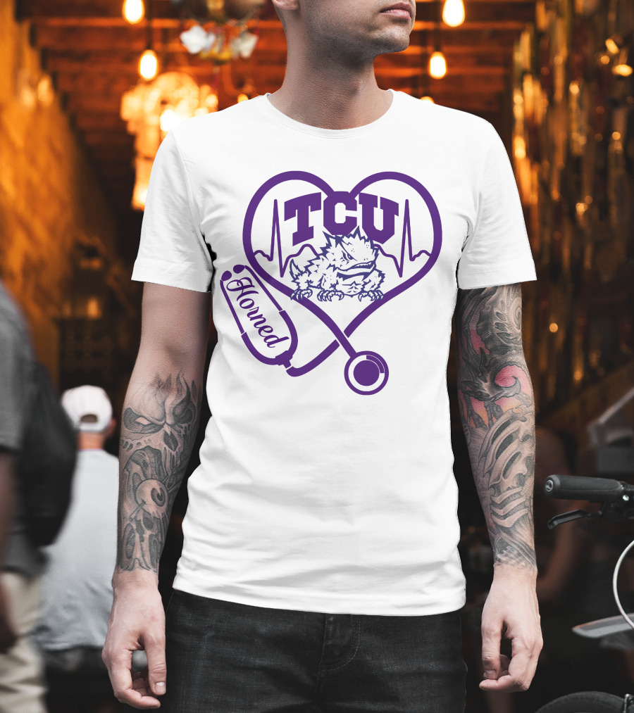 TCU Horned Frogs Nurse Heartbeat Love T-Shirt