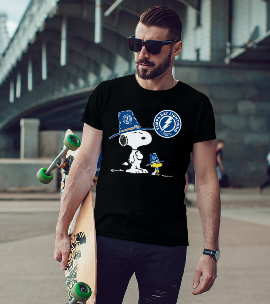 Tampa Bay Lightning Snoopy Hockey Club T-Shirt