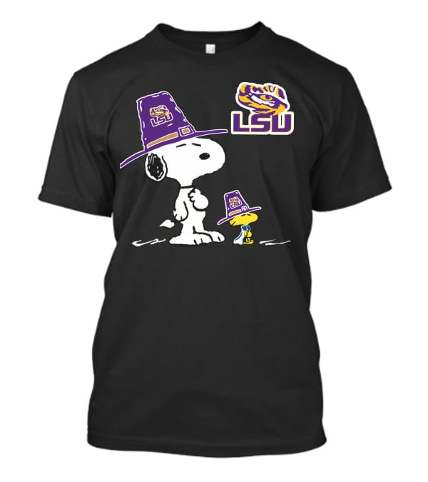 LSU Tigers Snoopy Woodstock Football Fans T-Shirt