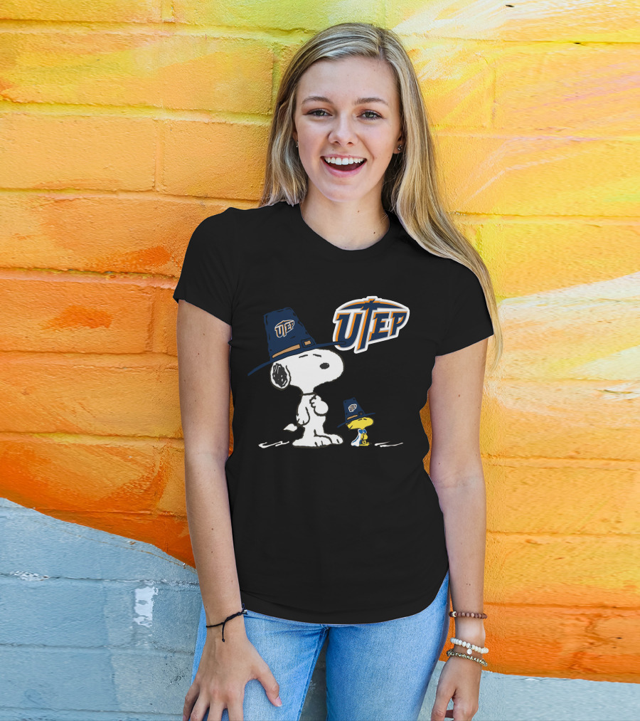 UTEP Miners Snoopy Woodstock T-Shirt