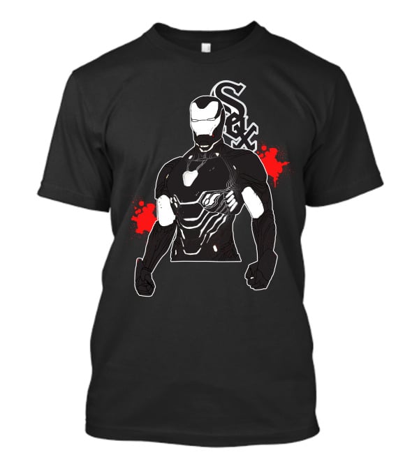 Iron Man Marvel Chicago White Sox Mlb Crossover T-Shirt