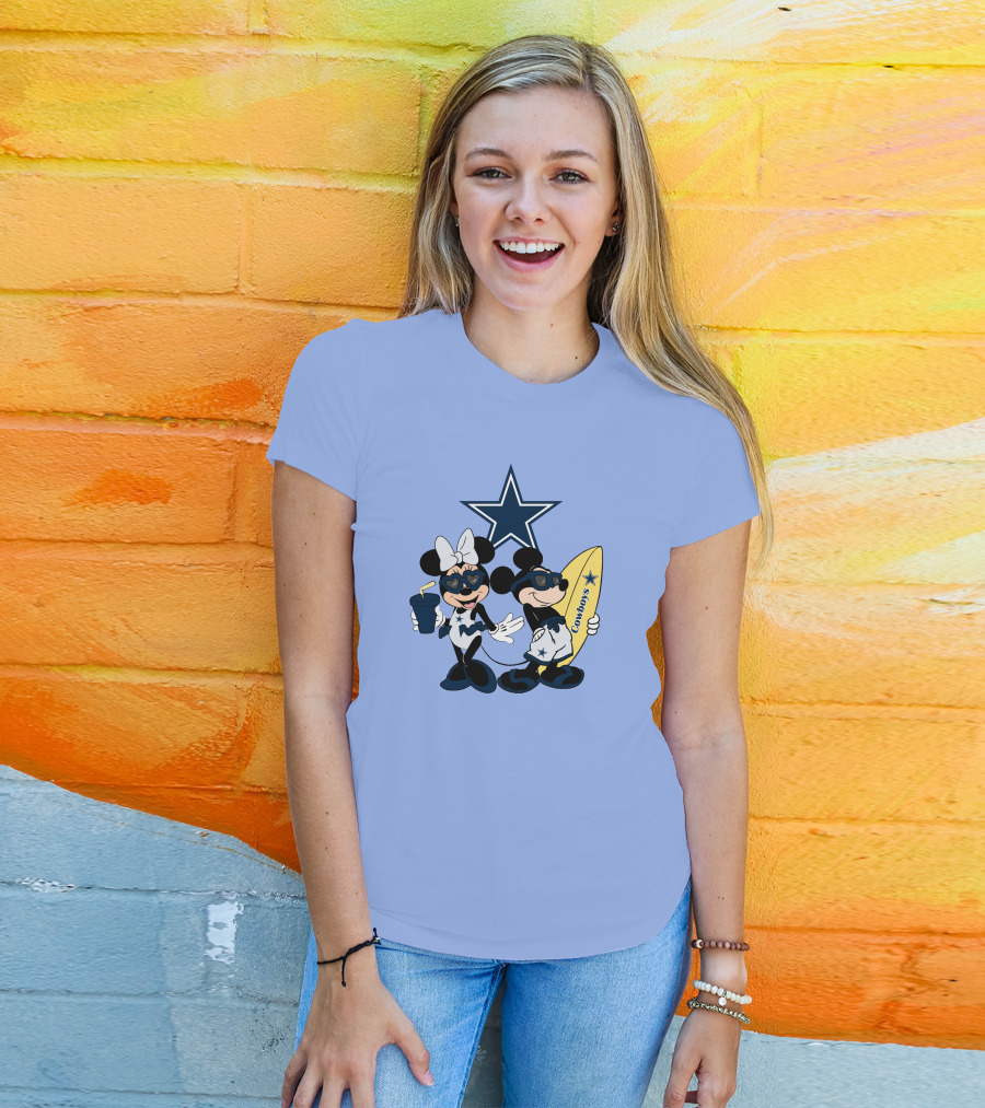 Cowboys Mickey Vacation Star Surfing T-Shirt