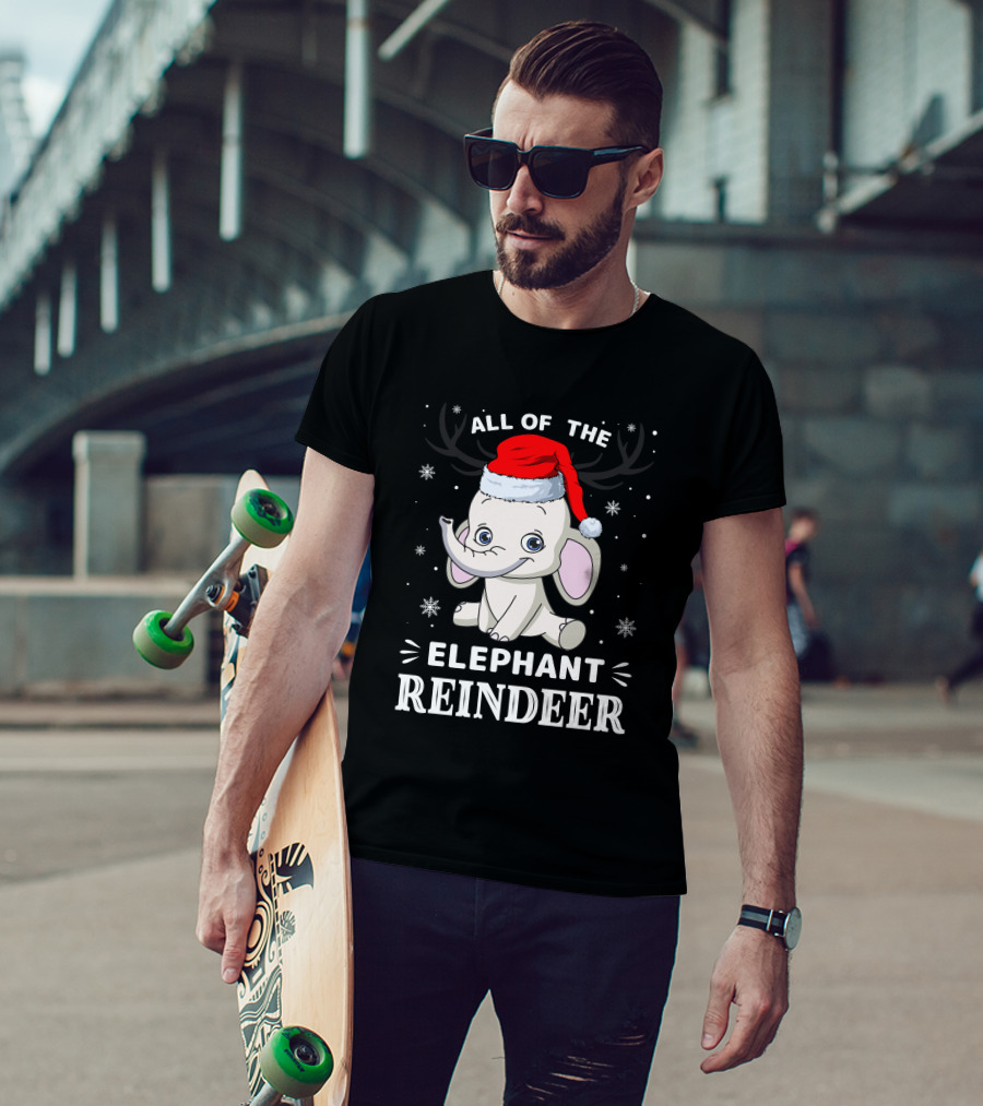 All Of The Elephant Reindeer Christmas T-Shirt