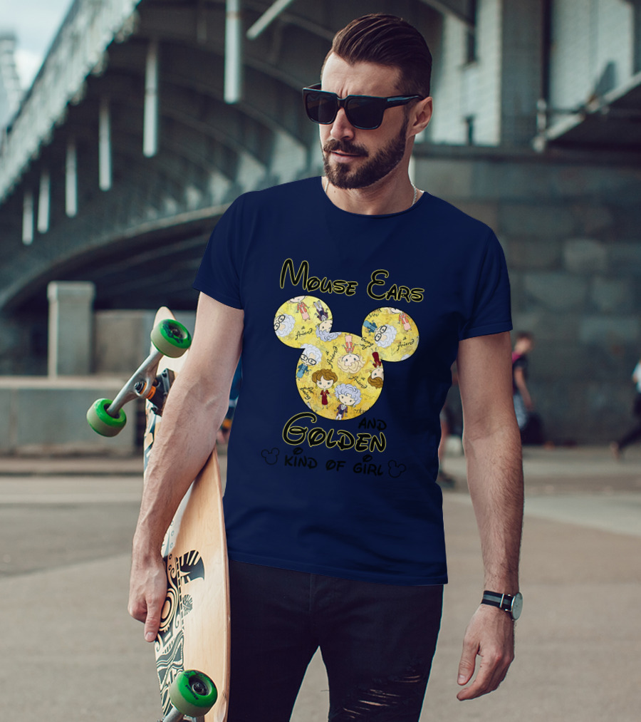 Mouse Ears And Golden Kind Of Girl Friends Mouse Ears T-Shirt