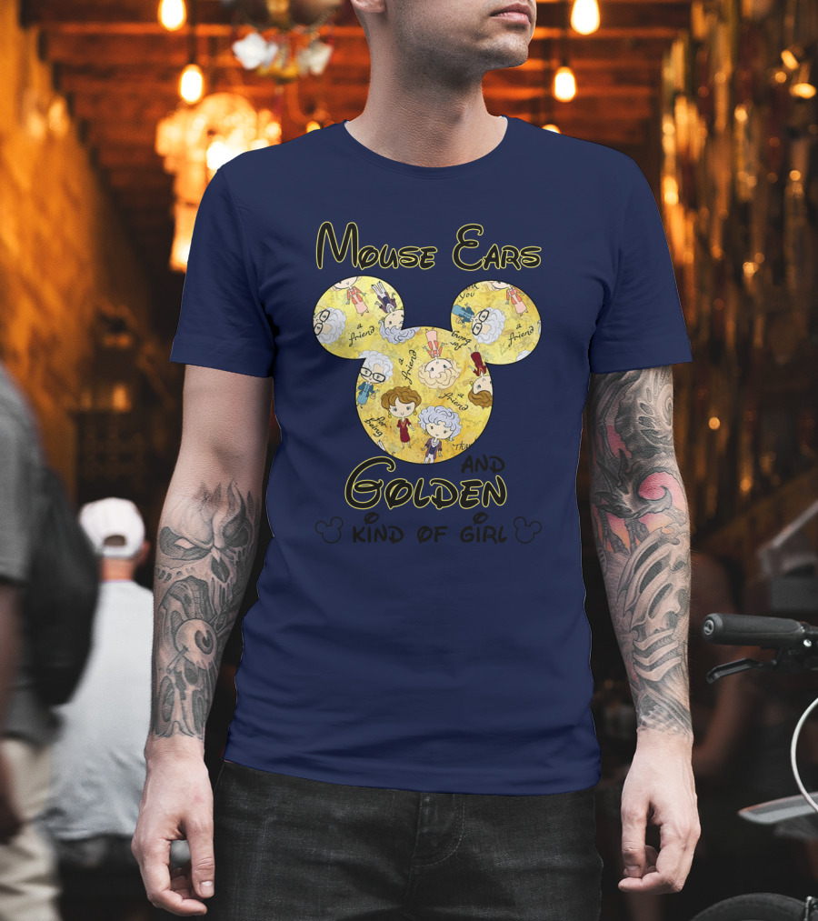 Mouse Ears and Golden Kind of Girl Friends Mouse Ears T-Shirt