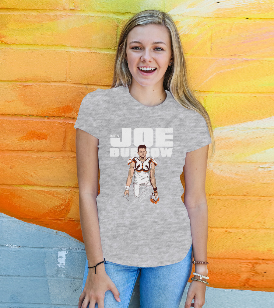 NFLPA Joe Burrow Football Pads T-Shirt