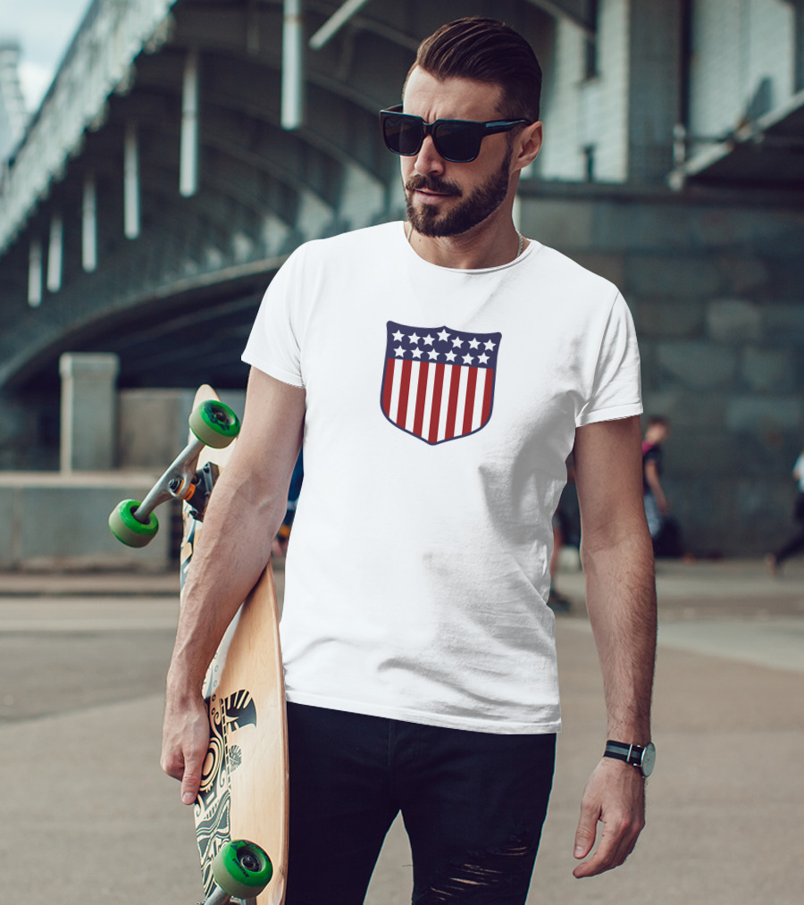 Super 70s Sports 1912 Olympics American Shield T-Shirt