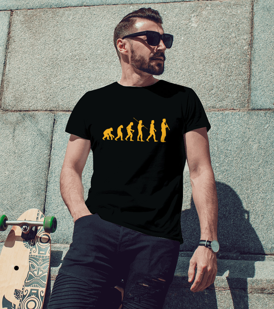 Evolution Of Humans Playing Oboe T-Shirt