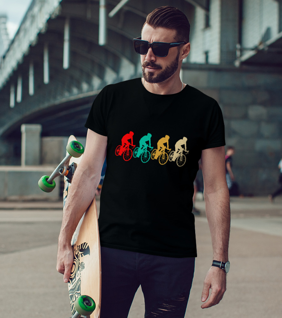 Vintage Cycling Retro Bicyclist T-Shirt