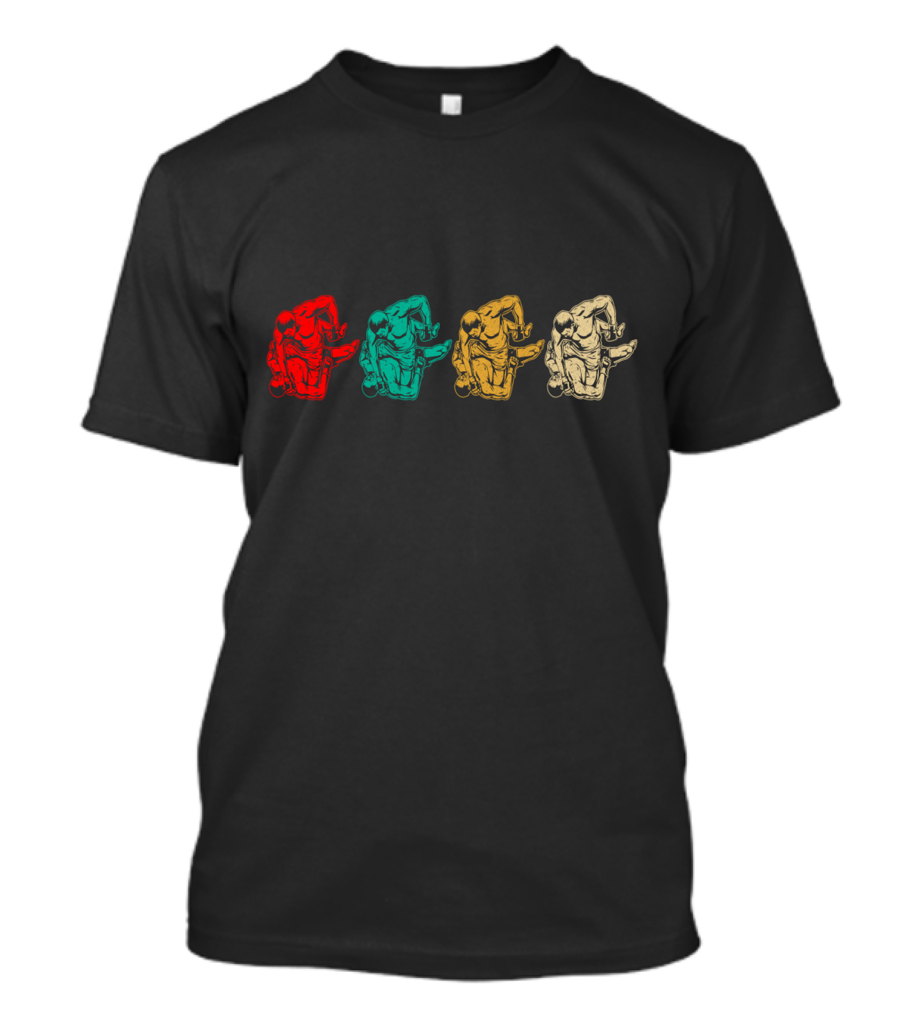 Vintage MMA Jiu Jitsu Pop Art Grappling Moves T-Shirt