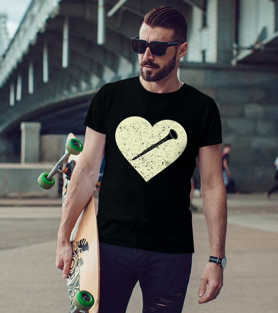 Heart Shaped Love To Play The Oboe Musician T-Shirt