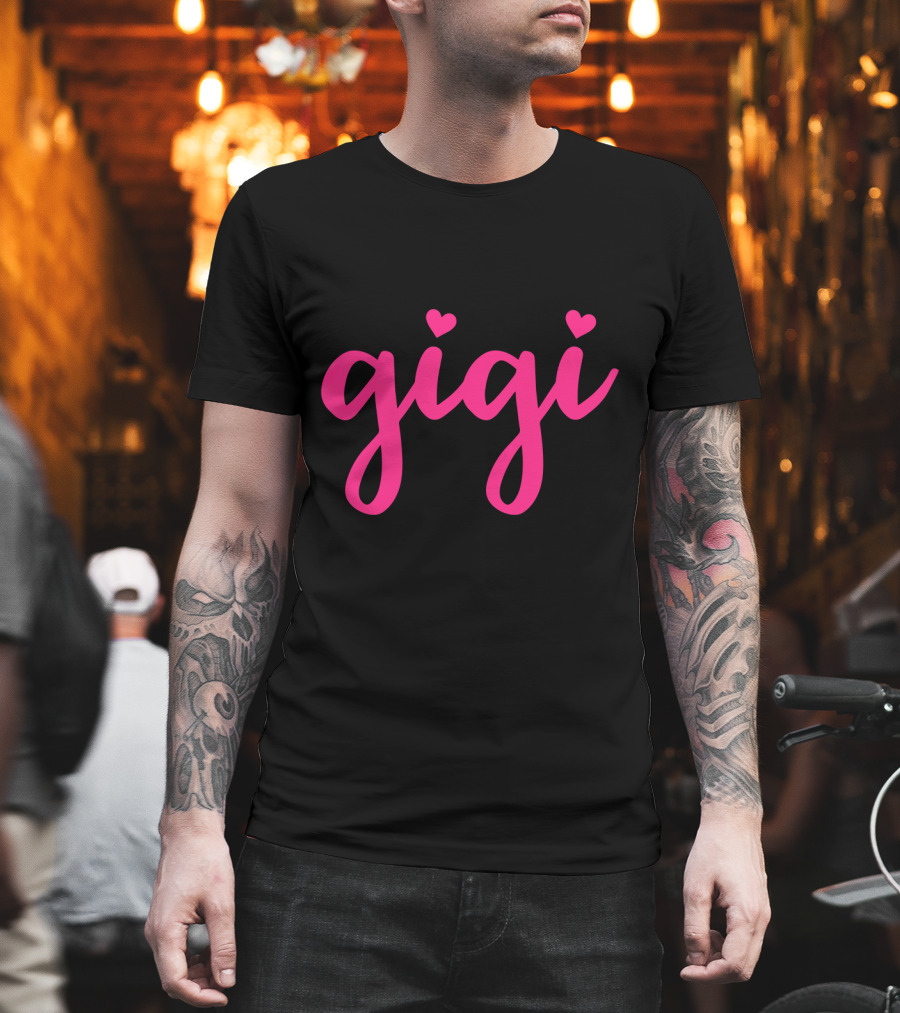 Gigi With Hearts For Grandma T-Shirt