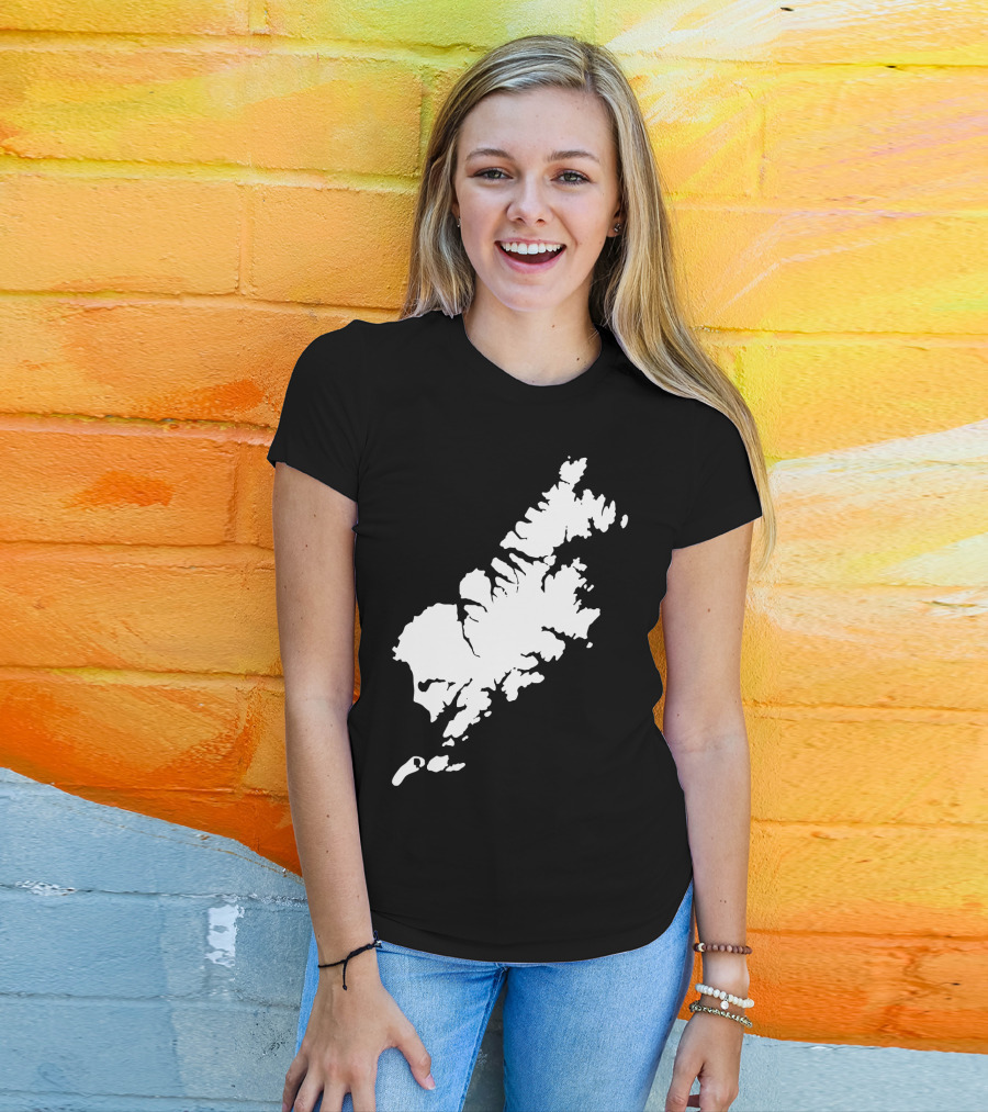 Kodiak Island Alaska Map Outline Home State T-Shirt