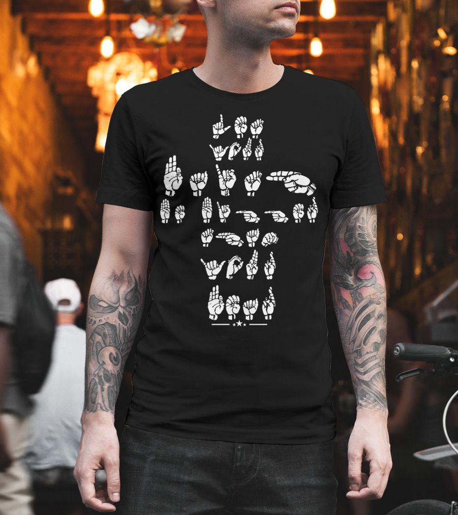 Let Your Faith Be Bigger Than Your Fear ASL Sign Language T-Shirt