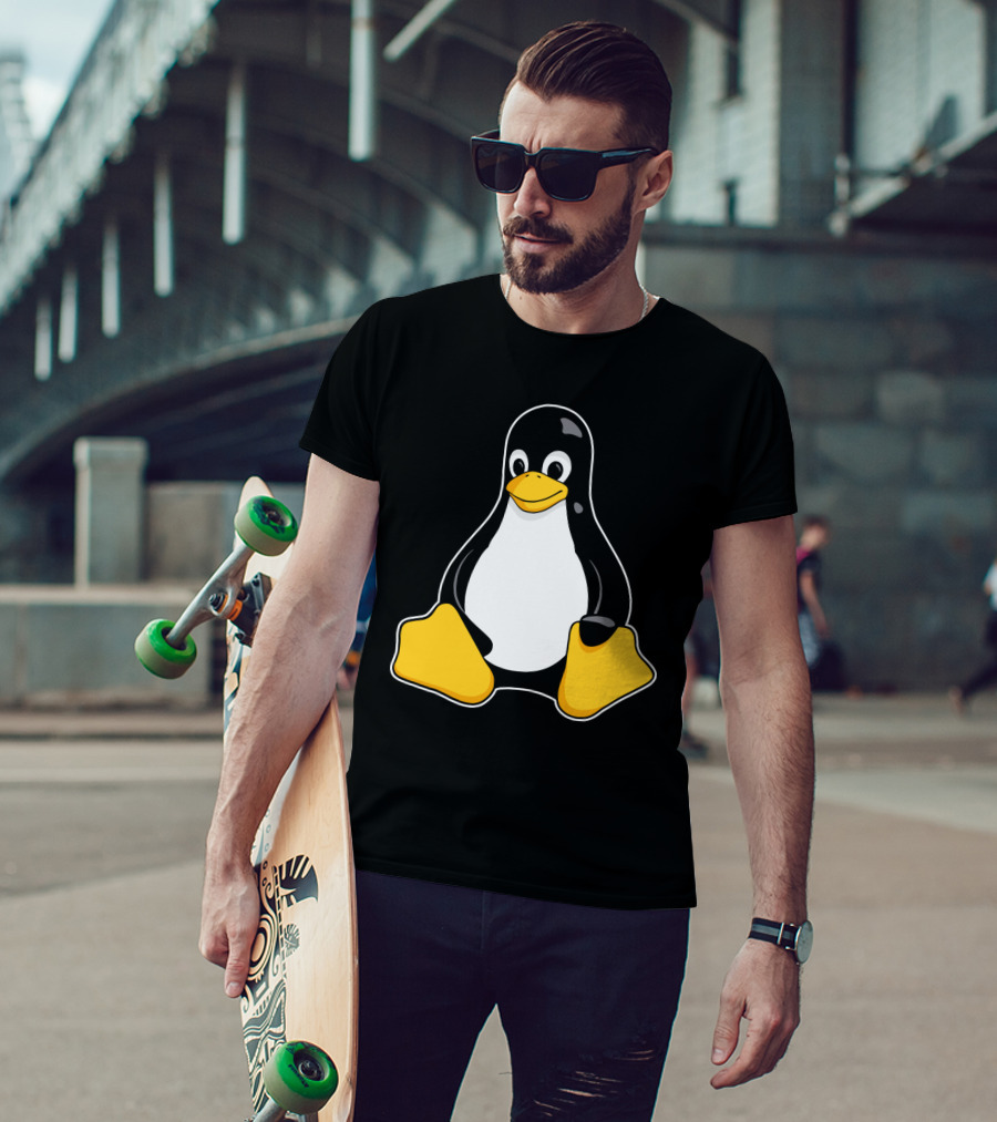 Tux The Penguin Linux Mascot Enhanced Linux Mascot Tux T-Shirt