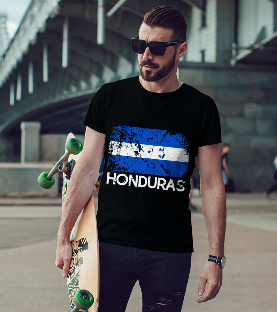 Honduran Flag Vintage Honduras Made In Honduras T-Shirt