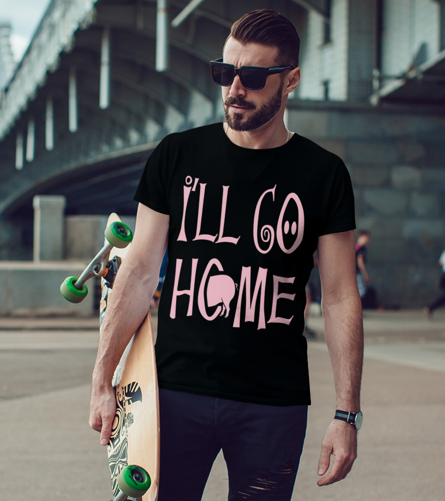 I'll Go Home Pig Tail T-Shirt
