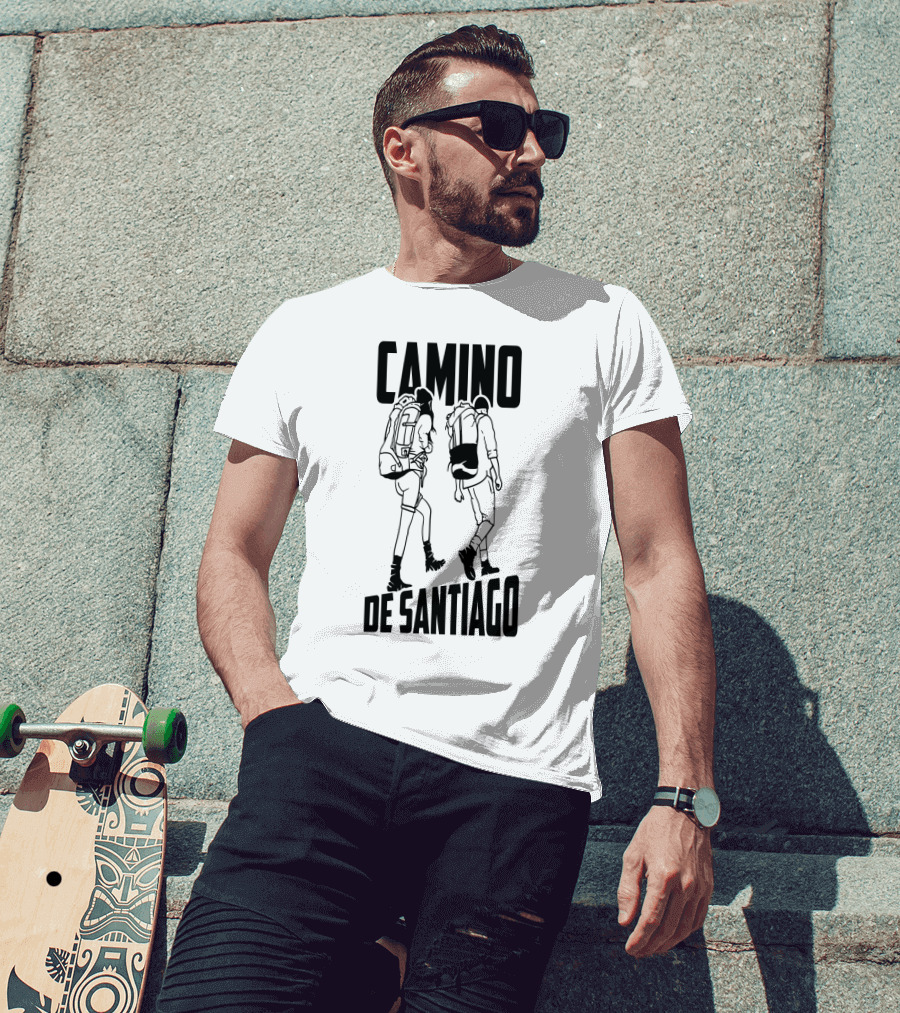 Camino De Santiago Trekking Journey El Camino Crusade T-Shirt