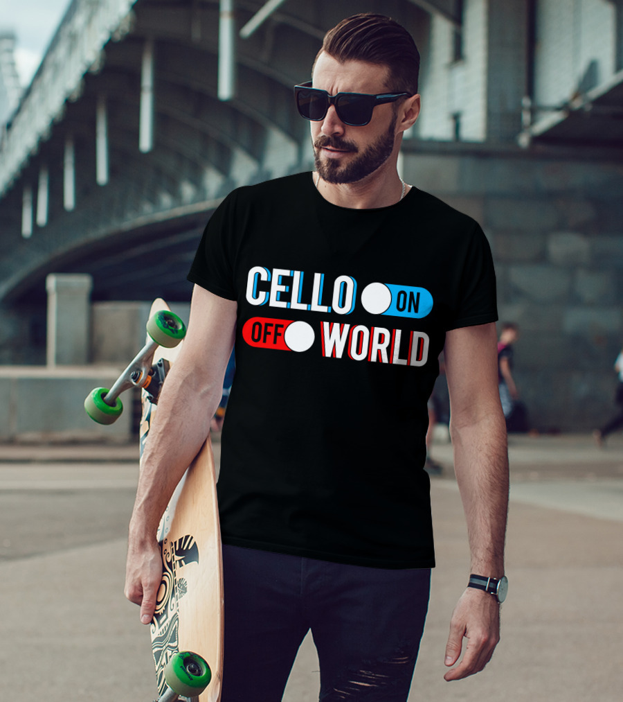 Cello On Off World T-Shirt