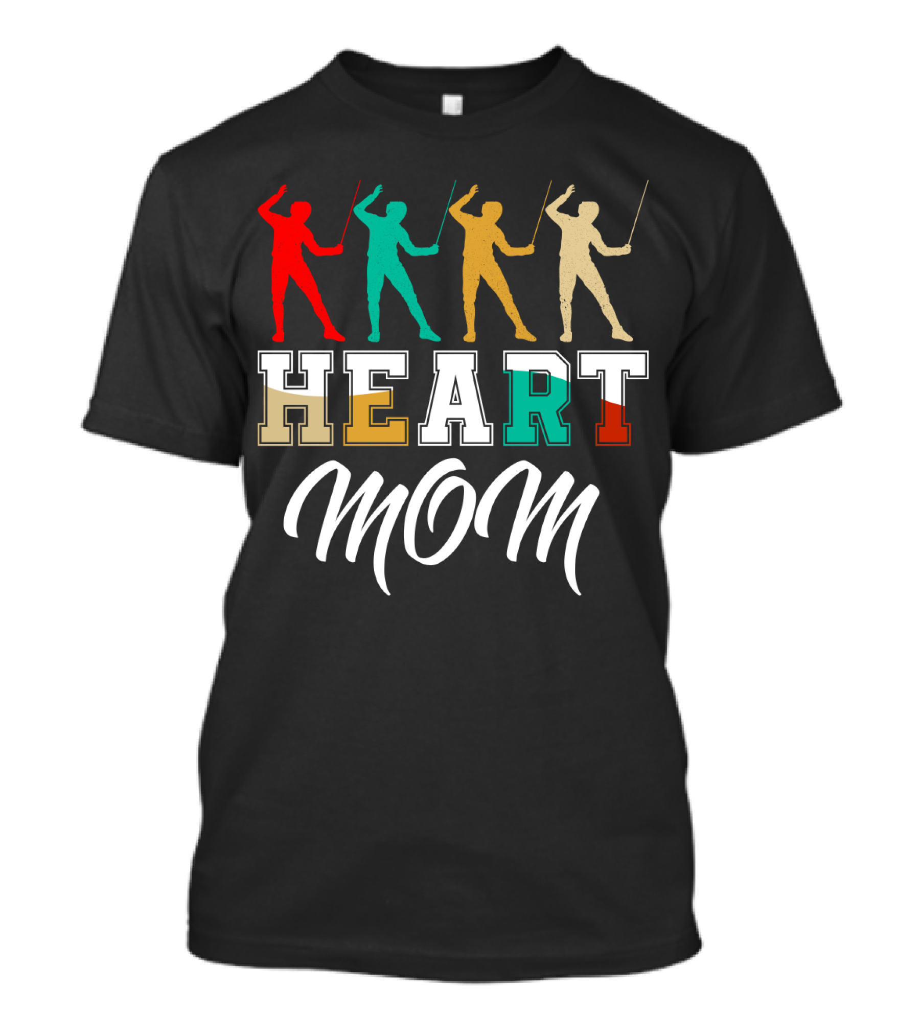 HEART MOM Fencing T-Shirt