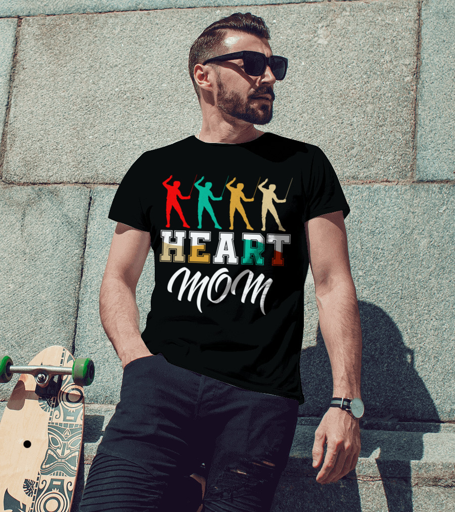 HEART MOM Fencing T-Shirt