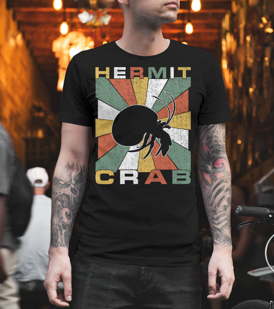Hermit Crab Retro 70s Vintage T-Shirt